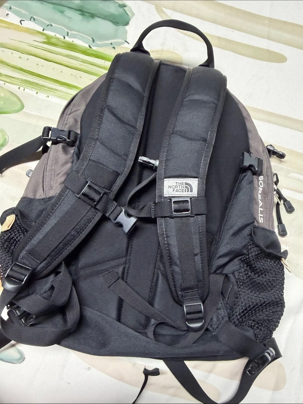 The North Face borealis Gray and Black Daypack Backpack